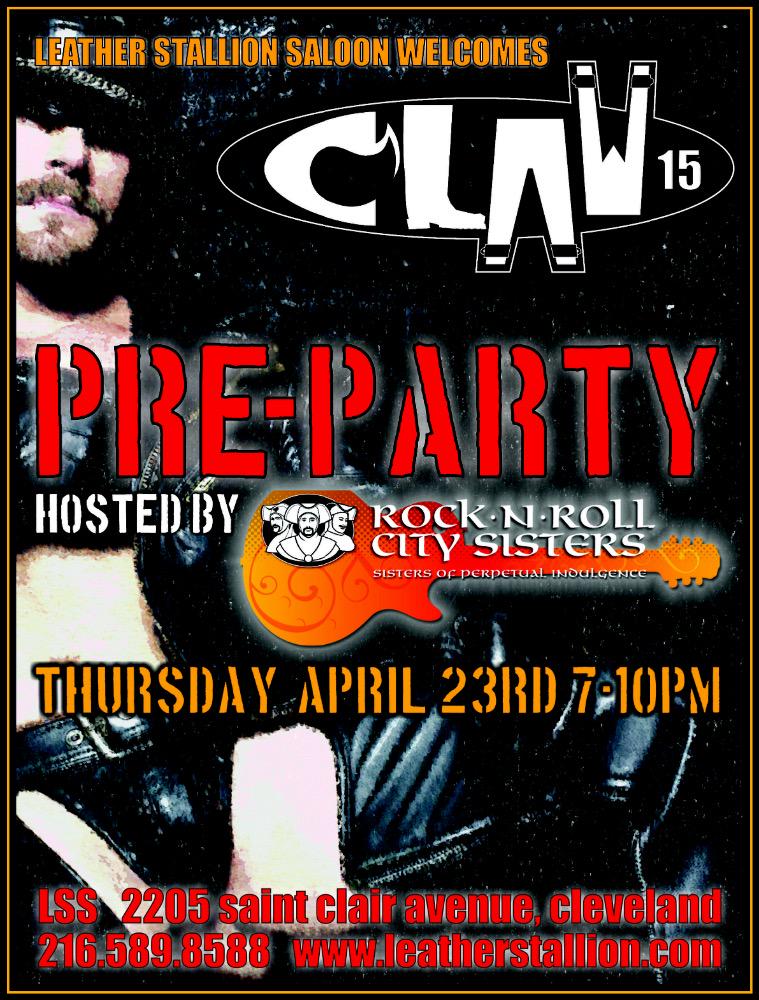 LeatherStallion's tweet photo. The Leather Stallion welcomes CLAW15! Come down to the Pre Party this Thursday starting at 7pm! http://t.co/NmKEFw49hw