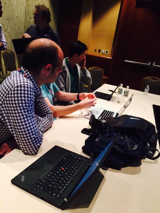 ap1kenobi's tweet image. First ever #OSS #hackathon is in full tilt @CSC #CSCTransform thanks @tjmcs1 @rickwilhelm for setting this up