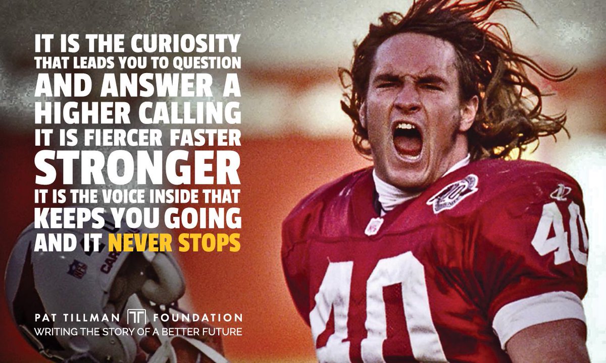 pattillmanfnd's tweet photo. 11 years ago today Pat lost his life in Afghanistan. Here’s to the man who followed his calling wherever it took him. http://t.co/COtPK44osx