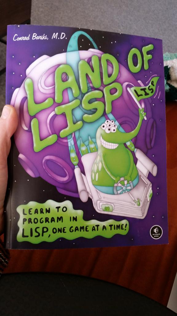 mercul3s's tweet image. Land of Lisp arrived today! #clojurewest