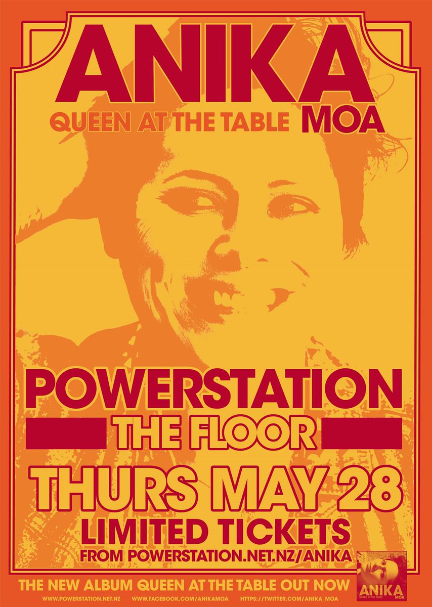 Tickets onsale now - powerstation.net.nz/anika Get in quick as this WILL SELL OUT!!! <a href="/Anika_Moa/">Anika Moa</a> <a href="/TheLabel/">Lisa, Lucy, Daria, Gina & Lara</a>
