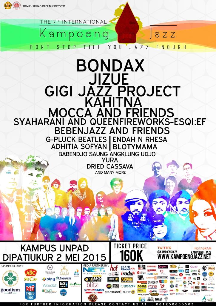infobdg's tweet photo. Feel U'r Jazz experience w/ #KampoengJazz Bondax, Jizue, Kahitna, G-Pluck Beatles, Mocca etc! Info @KAMPOENGJAZZ http://t.co/iYz5P5UfZC