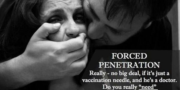 nzhlifestyle's tweet photo. Anti-vaccination group slammed for comparing immunisation to rape http://t.co/vmvDddSamz http://t.co/MESAhfljNi