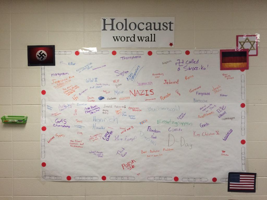 MaggieVonck's tweet image. We're learning a lot. #HolocaustLit #nospellcheck #madebyastudent