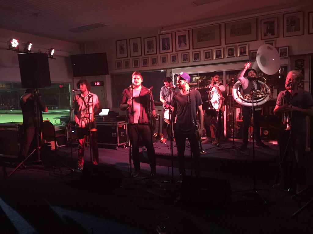 DesleyDixon's tweet photo. Horns of Leroy at last night's launch Stonnington Jazz Festival #hornsofleroy @WhatStonnington http://t.co/ReQKGBb6ND
