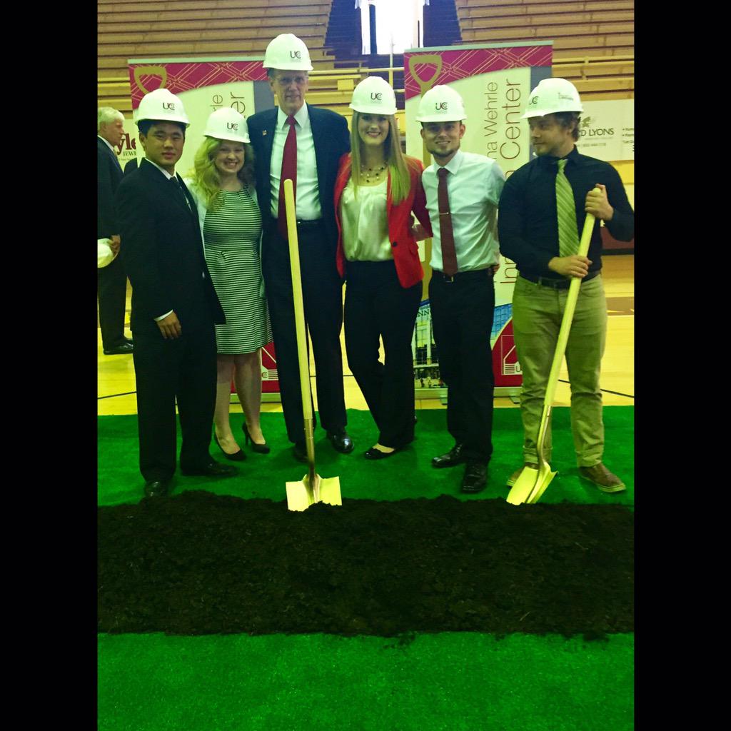 UC_SGA's tweet photo. Your UCSGA Exec Board for next year at today's Innovation Center groundbreaking ceremony! #WereGold #UCWV http://t.co/szlTgaULuC