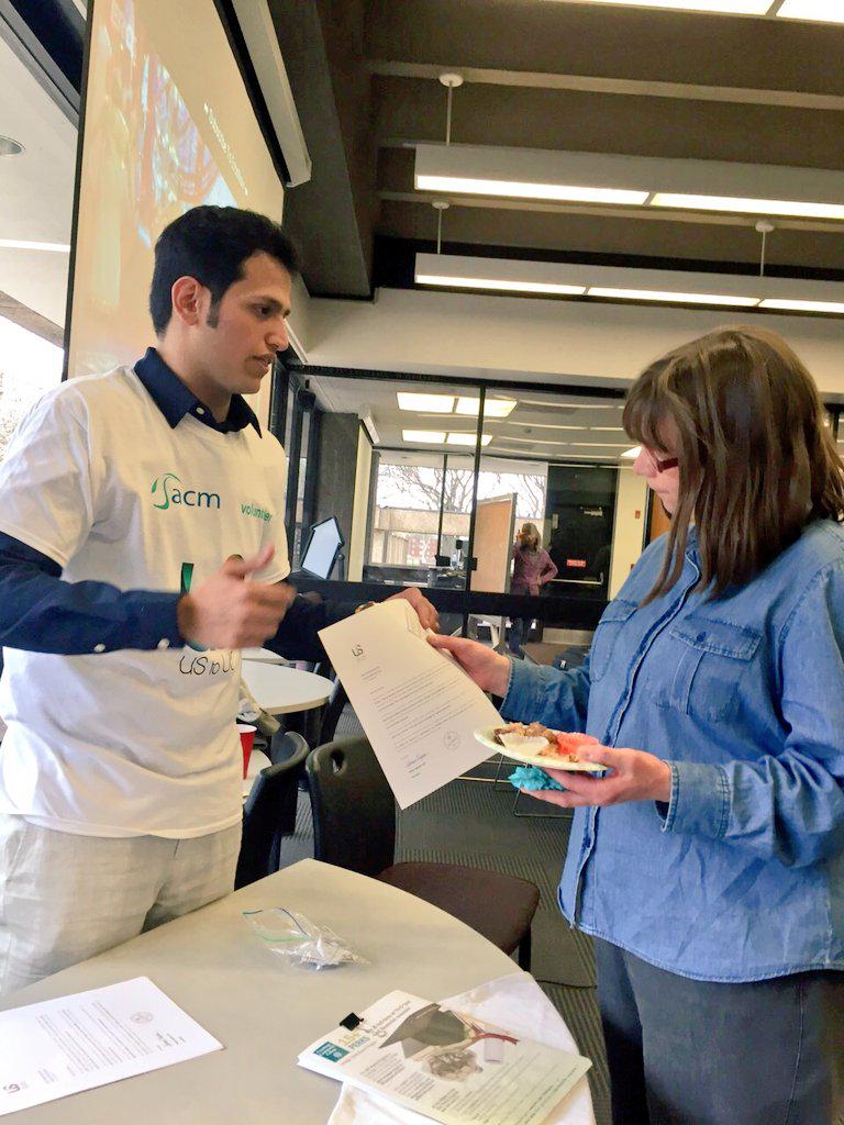 Ustocleveland's tweet photo. Mohammed was representing us @ Tri-c international festival to introduce @UstoUSorg to the students 
#سعادة_العطاء http://t.co/Phh9CWJNGN