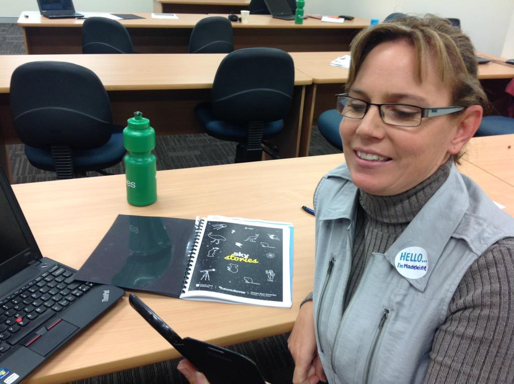 nrudde01's tweet photo. Riverina teachers learning how to post onto the Sky Stories fb page http://t.co/sLsdO1w4yi