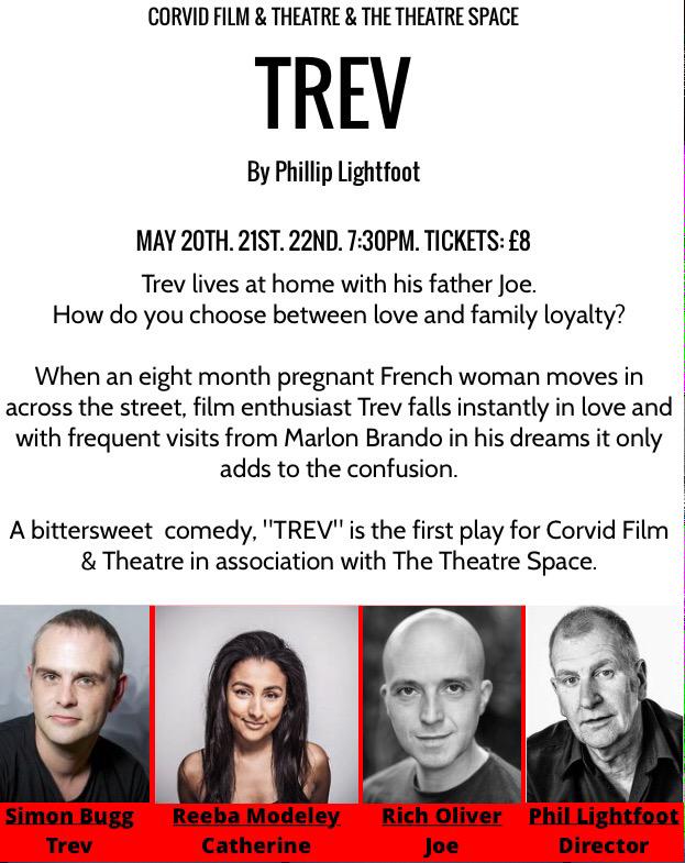 Rich_Oliver_'s tweet photo. Come &amp; see our play #Trev or if not-Please help me spread the word #PleaseReTweet #Theatre http://t.co/mgM6FAC7Oc http://t.co/UoT6M4WYWC