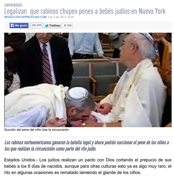 Resultado de imagem para Resultado de imagem para Legalizan que rabinos chupen penes a bebés judíos en Nueva York