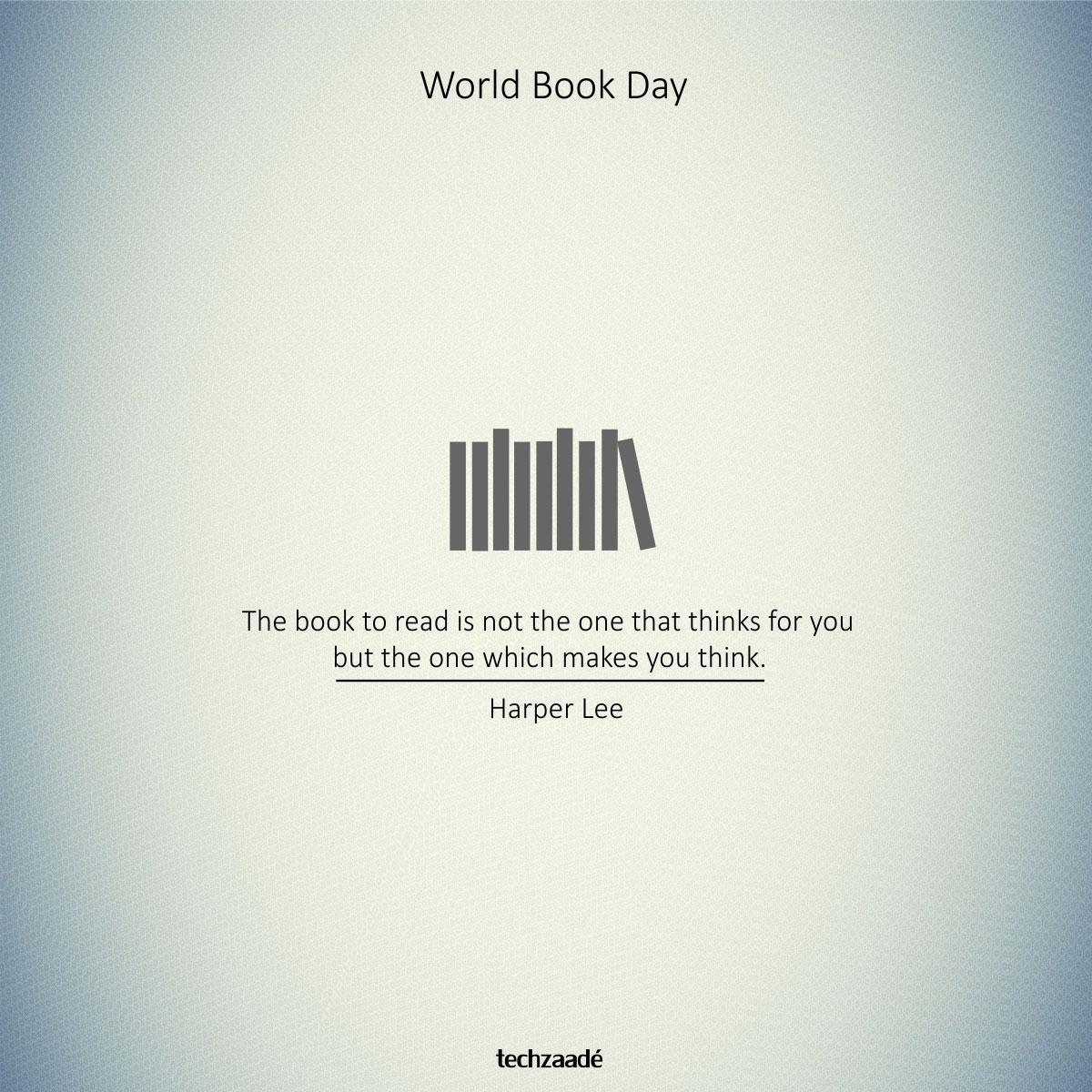 techzaade's tweet photo. Celebrate World Book Day by reading a book. http://t.co/C9xnJ06MnZ