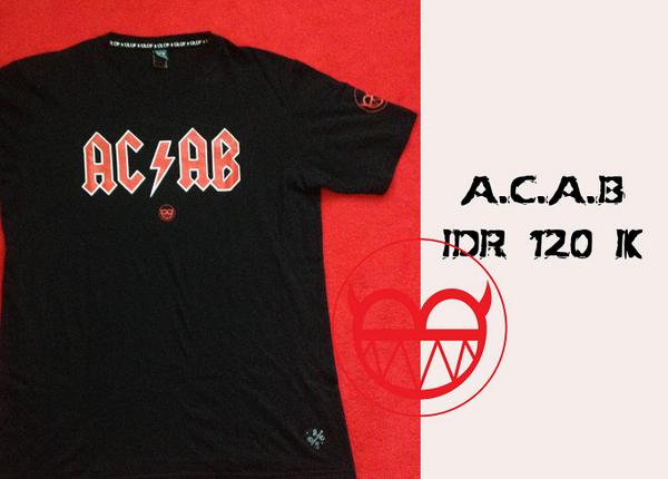 Hookoutlet's tweet photo. OLOF T-SHIRT A.C.A.B IDR 120K SMS ORDER 085790260620 PIN 7D599F37 http://t.co/LqlAoZWISF