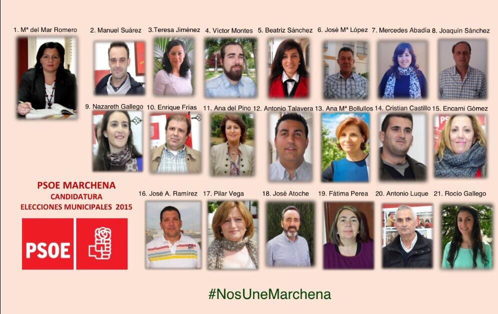 psoemarchena's tweet photo. 32 días para q @psoemarchena gane #24M  
Elecciones Municipales 2015 
#NosUneMarchena 
#NosUneMarRomero http://t.co/6bst7aEBZD