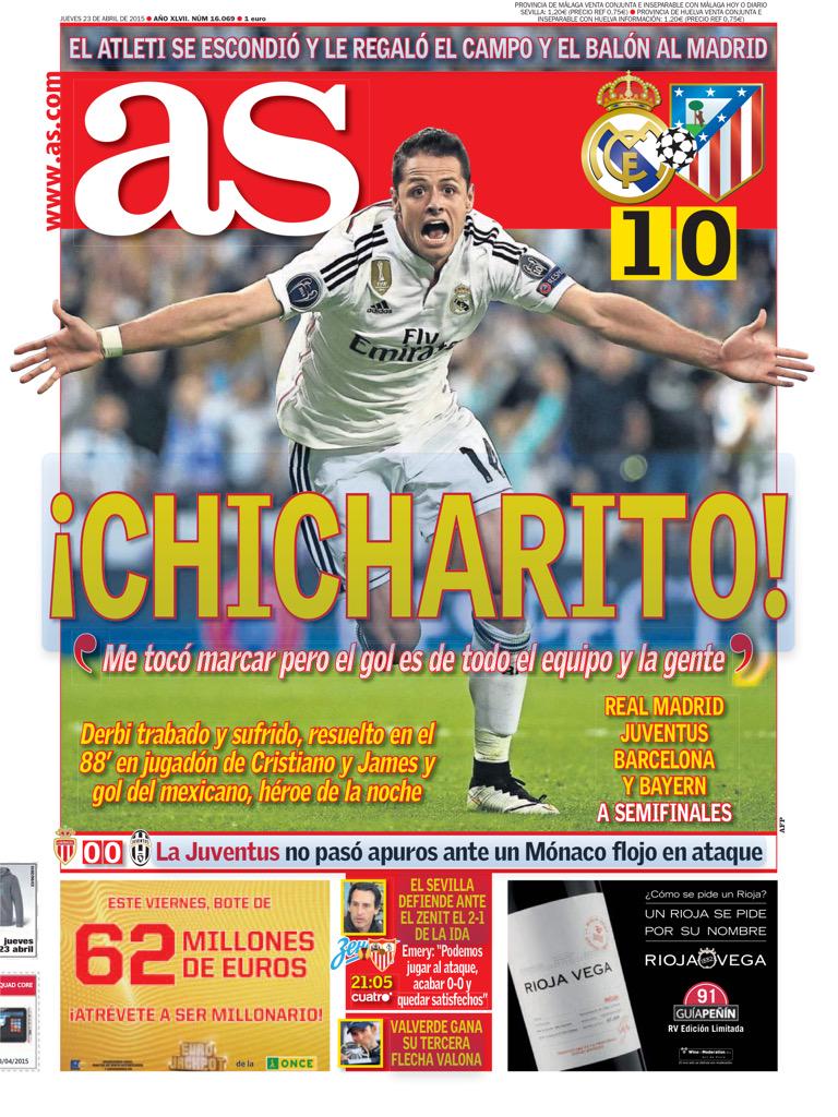 espnsutcliffe's tweet photo. Se lo merece @CH14_ La prensa española http://t.co/hbr2HsONHH