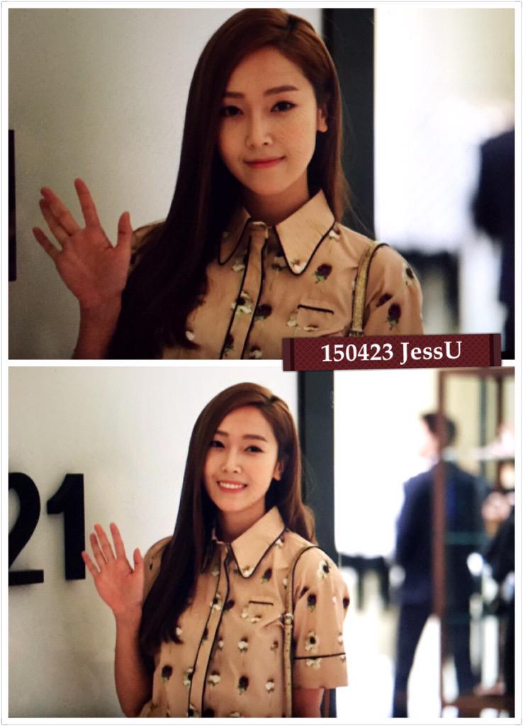 [PIC][23-04-2015]Jesssica tham dự sự kiện khai trương cửa hàng "N°21" vào trưa nay CDQWNmhVEAAkqvW