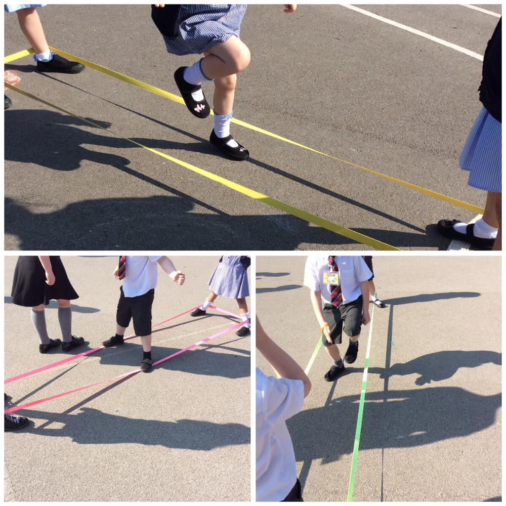 unsworthprimary's tweet photo. Y1 learning how to play 'elastics' at the #skippingworkshop this morning. http://t.co/FVpWTXYN21