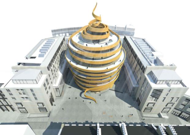 edinburghpaper's tweet photo. New images of St James ‘ribbon’ hotel revealed http://t.co/dtn0si33L4 http://t.co/Nnb6dnb90B