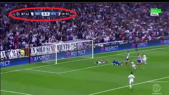 cuburubel's tweet photo. Lisboa: 90:00 + 02:48 = 92:48
Madrid: 90:00 - 02:48 = 87:12 
¿Casualidad? No lo creo...
#HalaMadrid http://t.co/UDa0rRQNZf