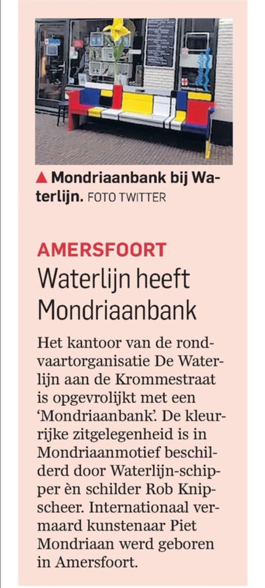Vandaag in het AD! Zou onze schipper nog gewoon over straat kunnen? #beroemd