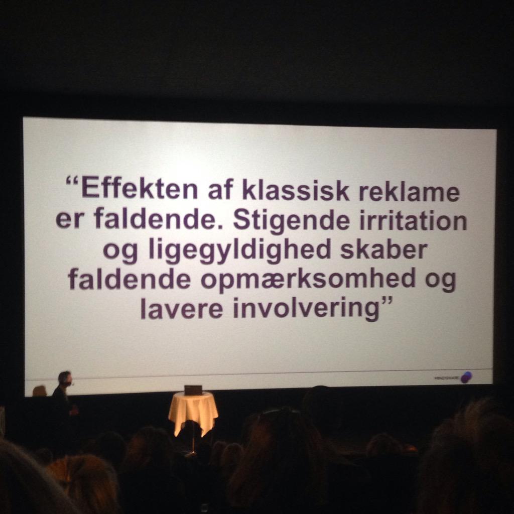.@nitramevo tegner udfordringen for branchen helt klart op #reklameanalysen
