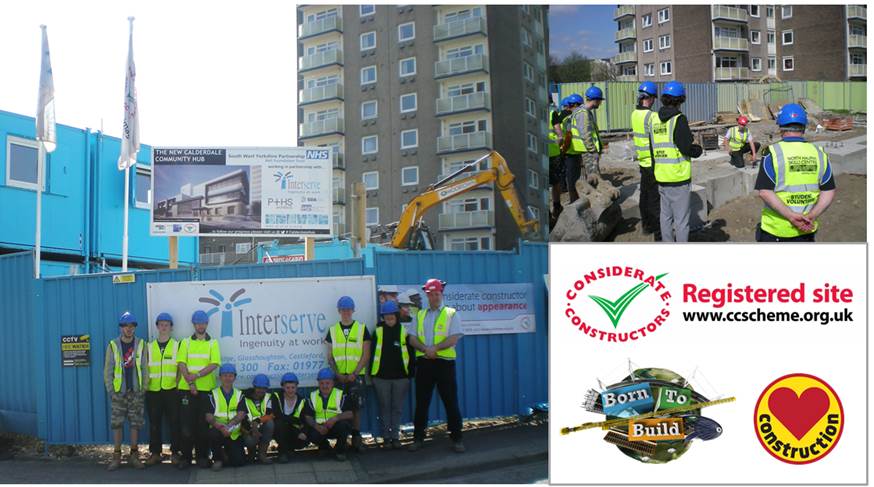 don_stewart_'s tweet photo. @IRVconstruction welcome @CalderdaleCol students to view the #CalderdaleHub #Halifax #borntobuilduk #loveconstruction http://t.co/QovKiX5CST
