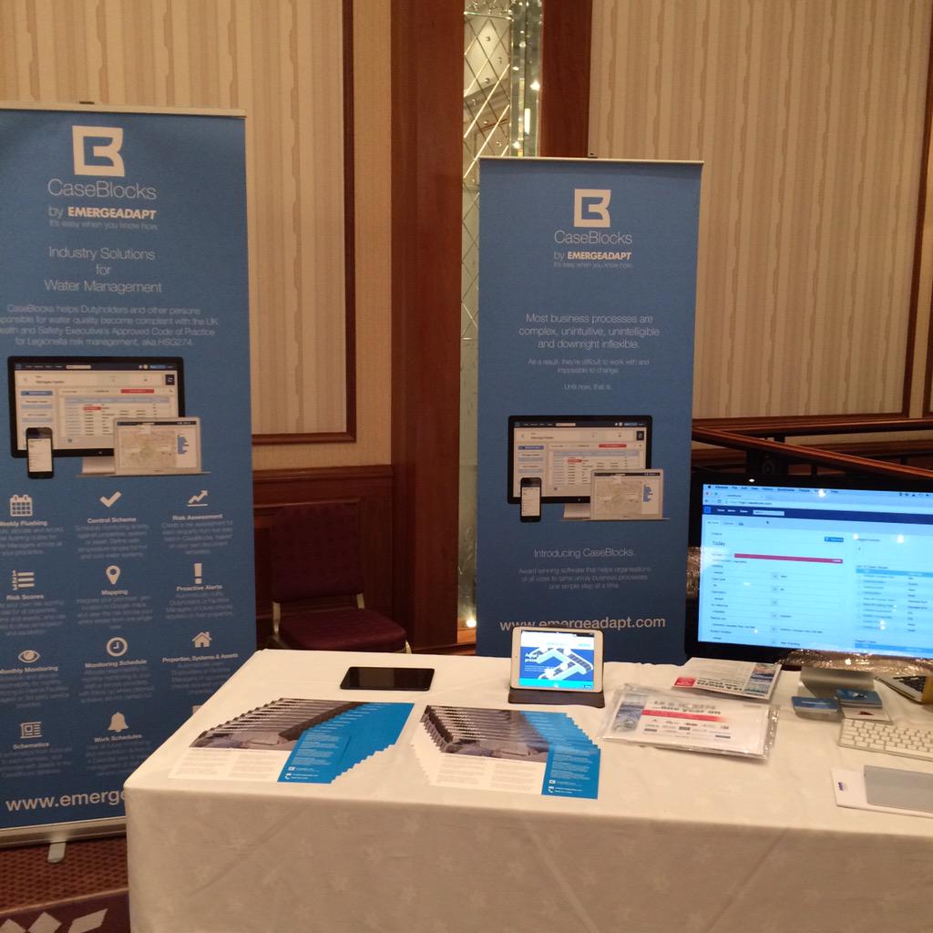 CaseBlocks on show at the @WMSoc1 L8 & #HSG274 event in Birmingham today #legionellanews #risk #caseblocks