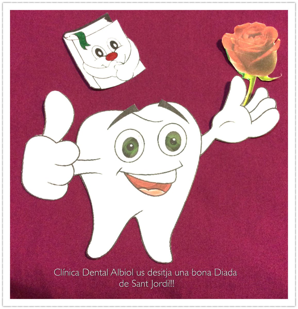 Clínica Dental Albiol os desea una Feliz diada de Sant Jordi!!!