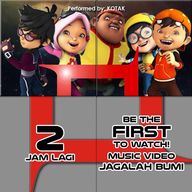 kotakband_'s tweet photo. 2 jam menuju tayang resmi klip @BoBoiBoy Jagalah Bumi di channel youtube @WarnerMusicID @tantrikotak @cellakotak http://t.co/S1uXhAuSVz