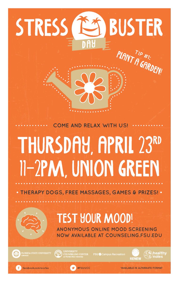 RT @FSUUCC: Today's the day! @fsuhealthynoles <a href="/RENEWFSU/">FSU RENEW</a> @fsulibrary <a href="/FSUCampusRec/">FSU CAMPUS REC</a> @floridastate