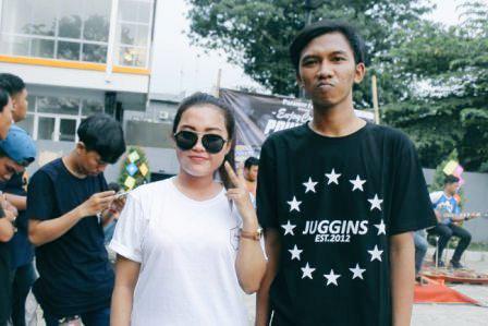 JUGGINS hit the beats on Power Fat's Second Anniversary ! Male is wearin' our most wanted "Eleven Stars" tee ★ Kewl !