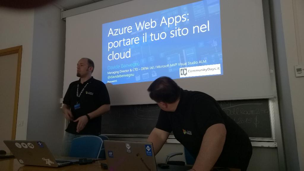 antoniodalpino's tweet image. #azureit15 come creare / gestire / utilizzare un web site #azure @DavideBenvegnu