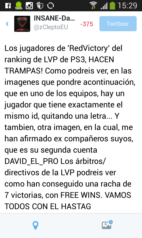 Danteklk's tweet photo. @LVPesCoD @ArbitrosLVP TODOS CON EL HASTAG, #BanRedVictory Por una comunidad limpia! @PeTeTe1_JoseARC @THEFIRSTYOU http://t.co/xnydlCSdow