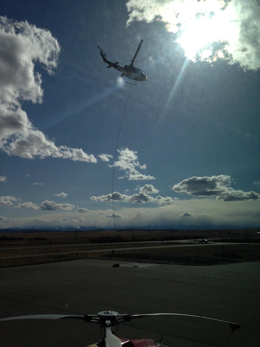 #GSH responding to fires in Southern Alberta last week. #Bell205A1 #sustainable #resources