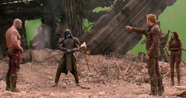_PeterQuill_'s tweet photo. Me with @RonanAccuser_ and @MarvelGamora http://t.co/LZEwxxQiSt