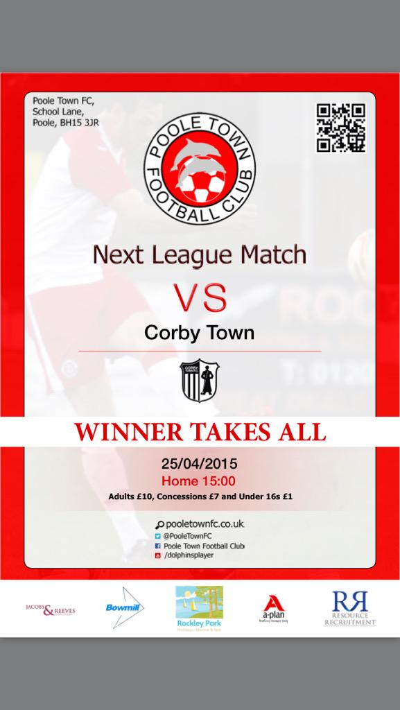 PooleTownFC's tweet image. Had you heard that we have a game at Tatnam on Saturday? 1st v 2nd #winnertakesall #wearetopoftheleague #coyd
