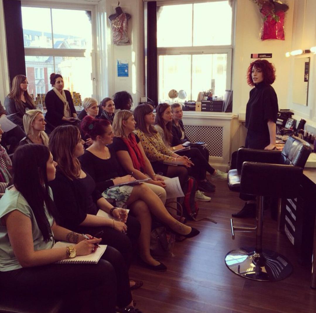 NARSJane's tweet photo. Thanks to all the students @LdnHairBeauty for coming out last night to the @NARSissist presentation! #MakeupSchools http://t.co/P0WbicgE1x