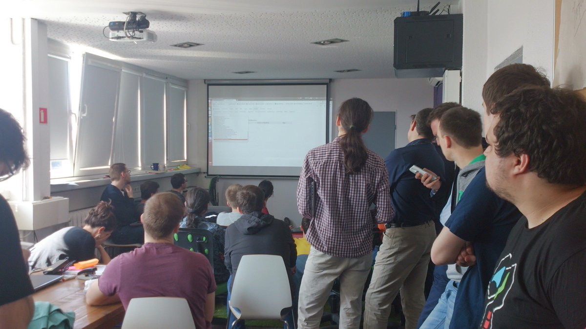 bartekzdanowski's tweet photo. Today's Thursday Breakfast @TouK_pl We're showing @fabric8io based project. All PPL gathered to watch #fabric8 #java http://t.co/V4F64SXs42