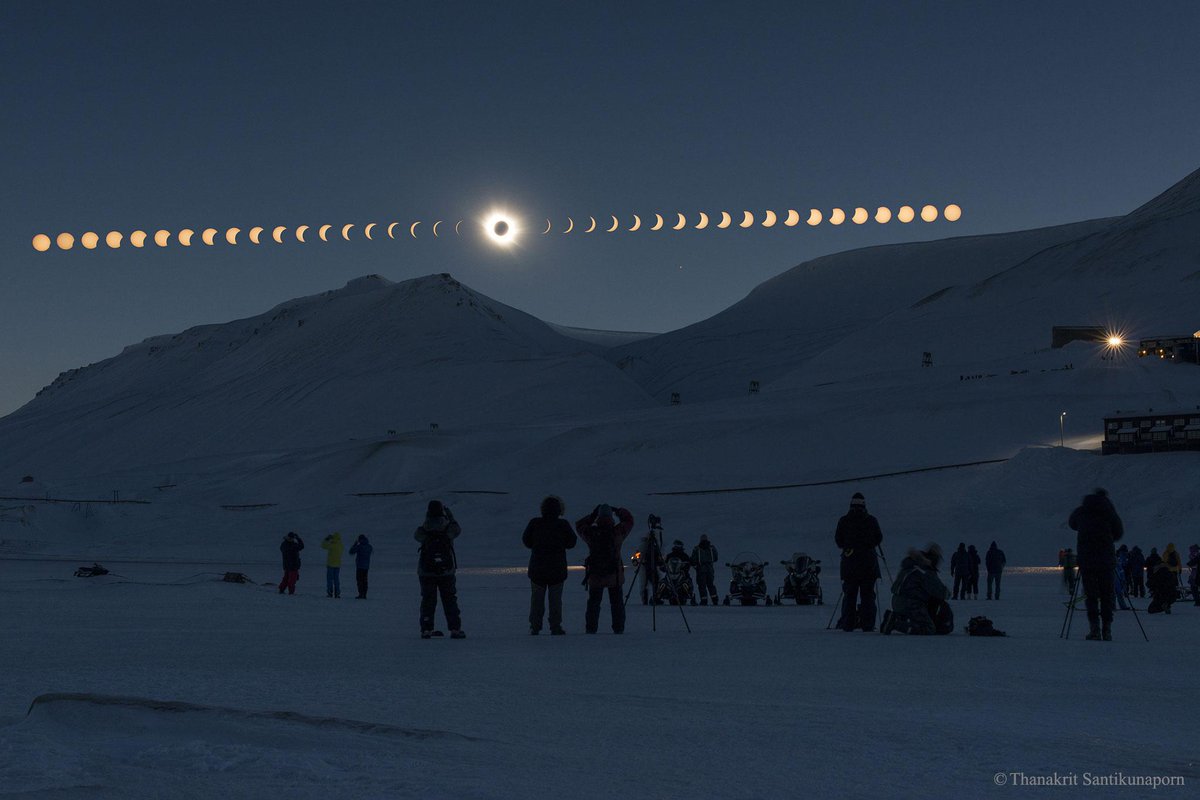 March 20: total solar #eclipse over icy #Svalbard captured at 3 minute intervals <a href="/ProfBrianCox/">Brian Cox</a> apod.nasa.gov/apod/ap150420.…