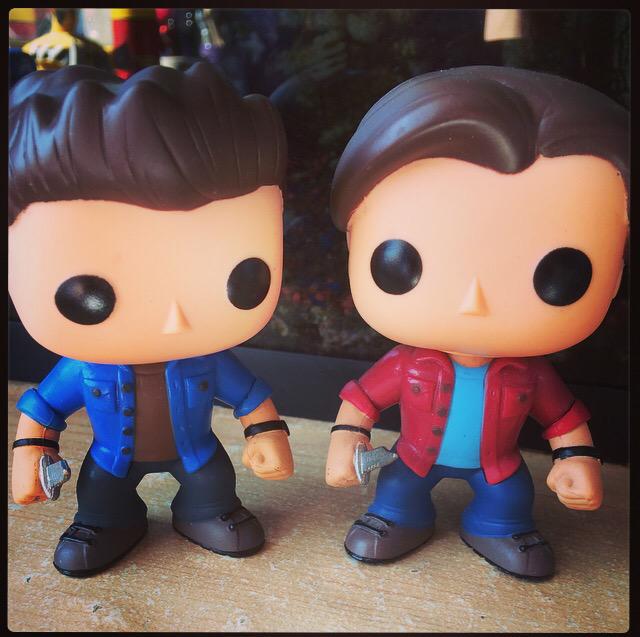 Nerdy__Goddess's tweet image. My Boys ❤️ @jarpad @JensenAckles #SPNFamily #funkopopaddiction 😜