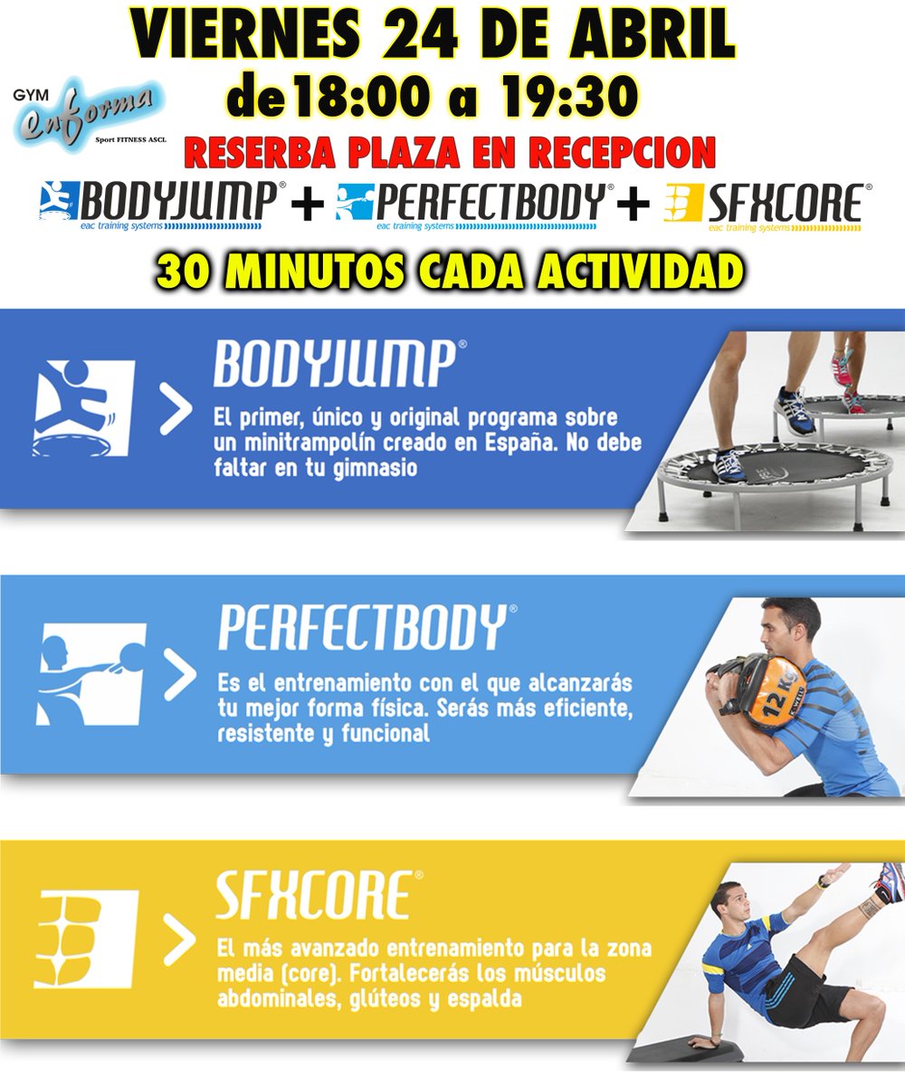 ESTE VIERNES.....EN GIMNASIO EN FORMA!! APUNTATE EN RECEPCION.