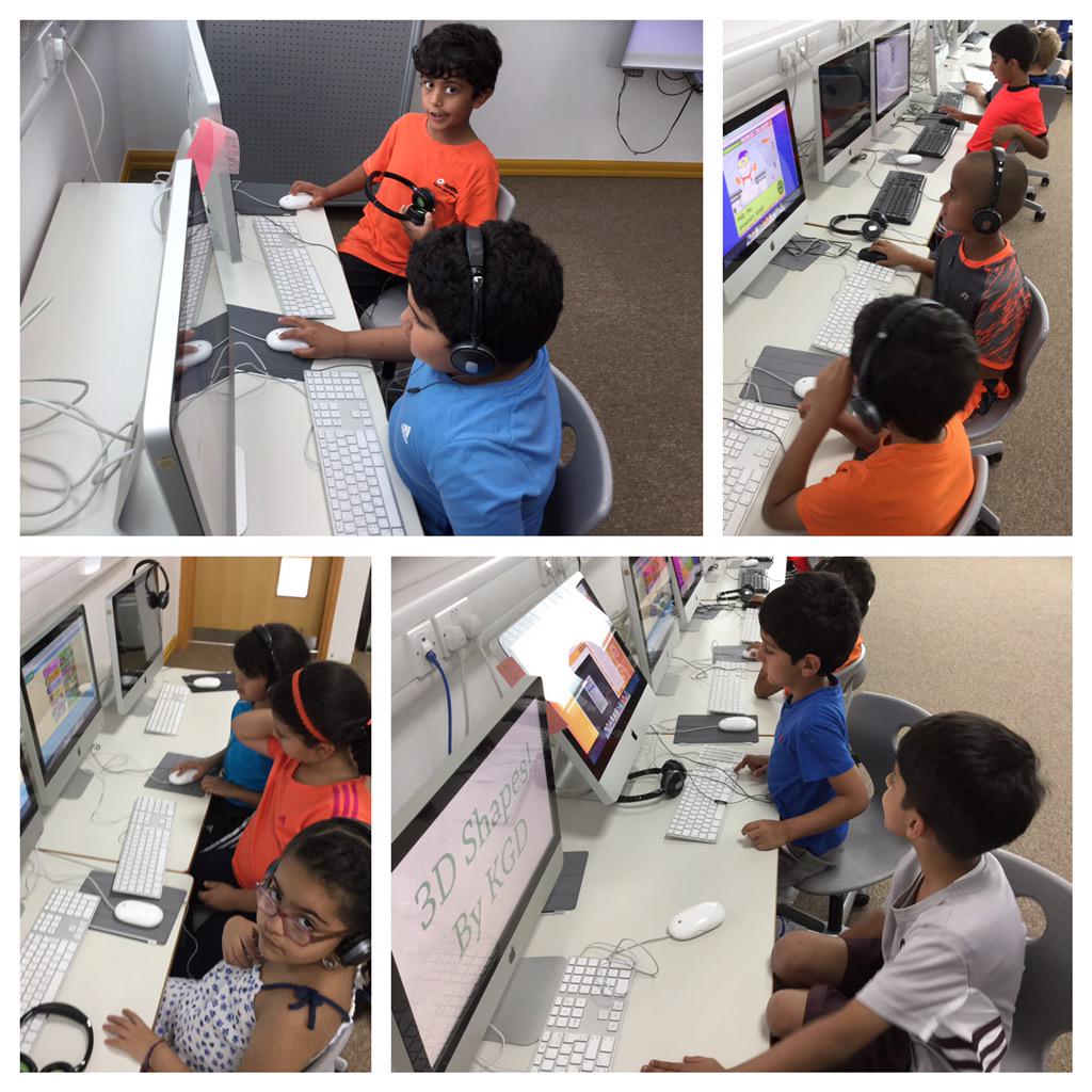 1stGradeMathQAW's tweet photo. The green group is having fun and learning at the computer lab during Reading Buddy time! Thanks, 2A! http://t.co/4frjamhCTZ