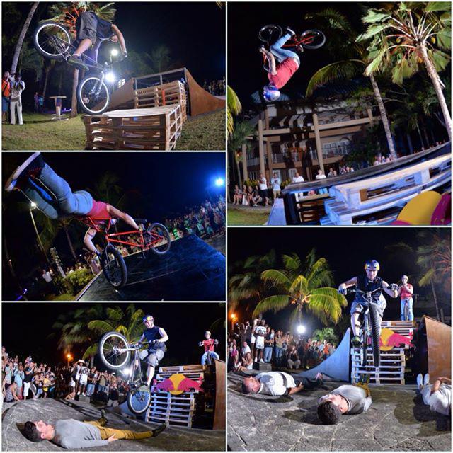 The freestyle bike champions, <a href="/SenadGrosic/">Senad Grosic</a> and Petr Kraus at Le Victoria #Mauritius beachcomber-hotels.com/news_details/2… #RedBull