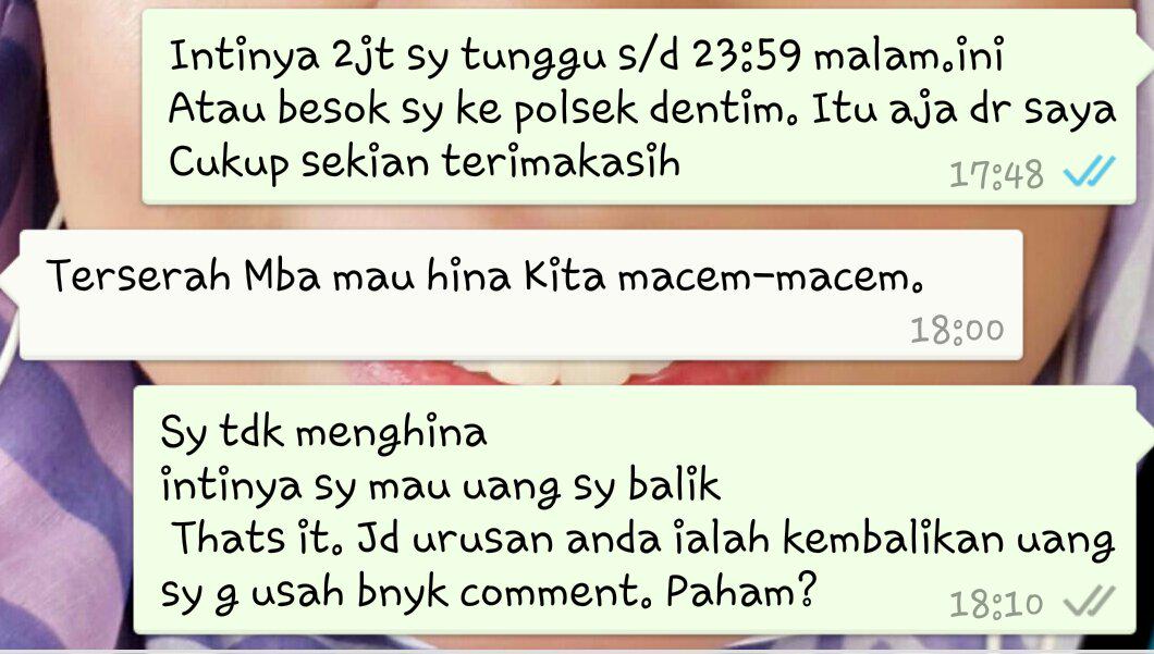 "<a href="/ikanursila/">Ika Nursila Dewi</a>: 2jt lg blm tuntas <a href="/nurulvita/">Nurul Vita Arianti</a> @BISMAMedia. Wow kandas uangnya, gmn mau bayar aku <a href="/tarikdana/">@CompFest</a> #aliakbar "