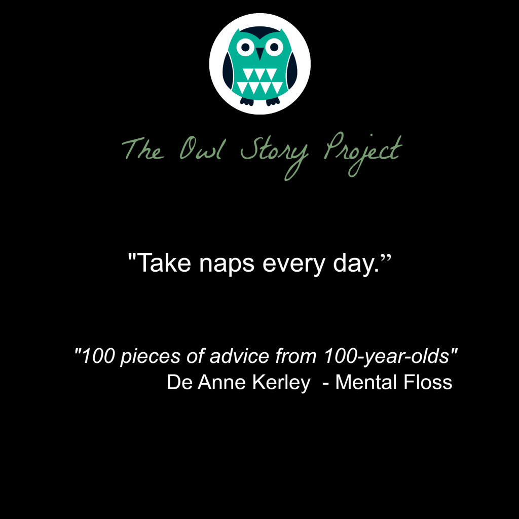 owlstoryproject's tweet photo. ❤️😴! #naps #elderwisdom #lifeadvice #knowledge #quotes #olderadults #wisdom #socent #connection #community http://t.co/OaVOXB0T8W