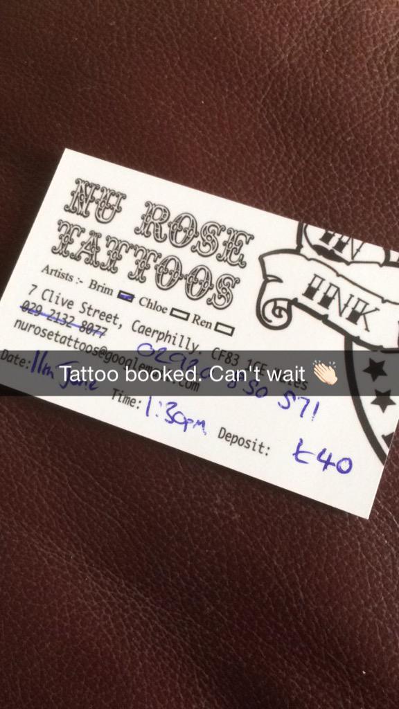 cathmcc20's tweet photo. Tattoo booked can't wait #tattoo http://t.co/uo1xNClEC3