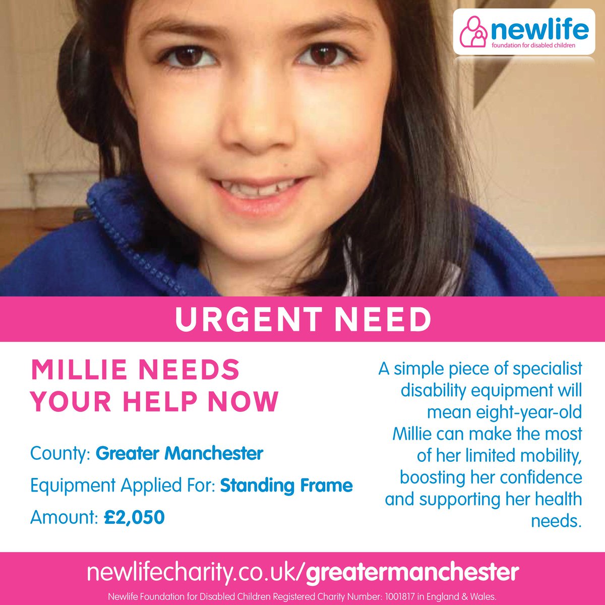 iphill8's tweet image. URGENT NEED! #GreaterManchester Millie needs your help now. newlifecharity.co.uk/greatermanches… 
⊕I-donate-my-voice.For-additional.info/click-the-link…