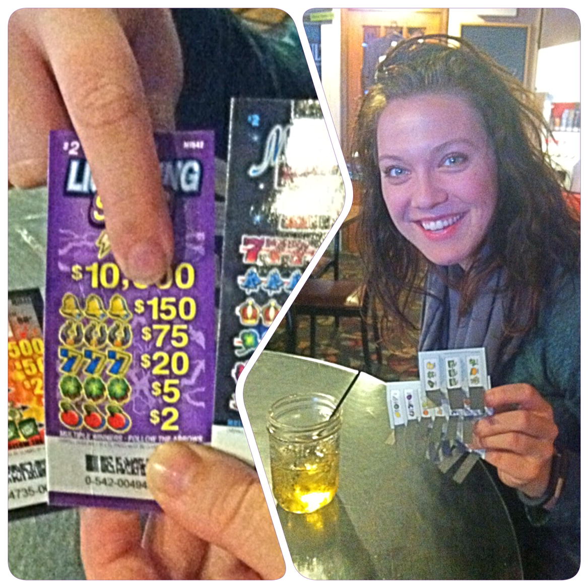 shannonraeinski's tweet photo. So this happened last night! #winnerwinner #michiganlotto #threeforfour #mullah http://t.co/w1VU7zDLjM