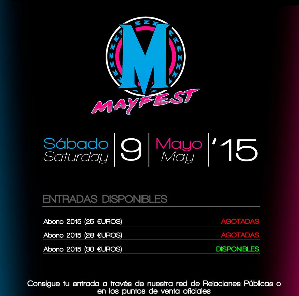 MayFestSegovia's tweet photo. GRACIAS A TODOS POR EL APOYO!! SEGUIMOS CON LA VENTA DE ENTRADAS!!! NO TE QUEDES SIN LA TUYA!! #YoVoyMayFest2015 http://t.co/0Dp6HPnCFX