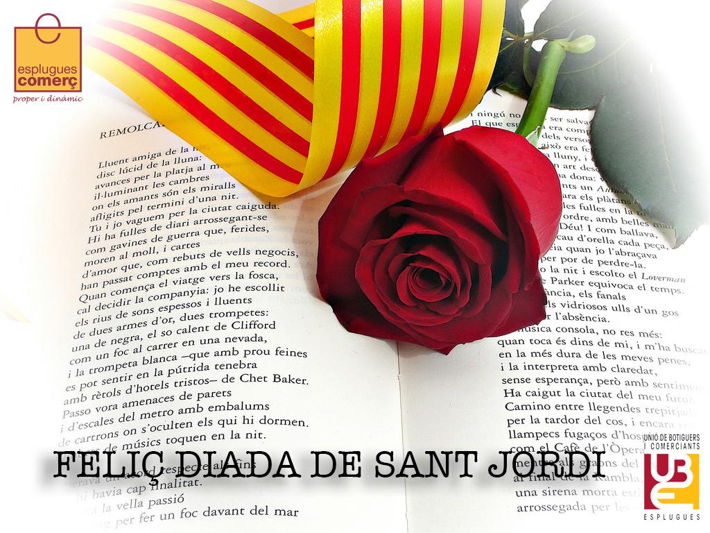 espluguescomerc's tweet photo. Des d'Esplugues Comerç us desitgem feliç dia de Sant Jordi.
https://t.co/EfUmAlXYei
Feliç SANT JORDI.
#SantJordi2015 http://t.co/TUDmp8TWrH