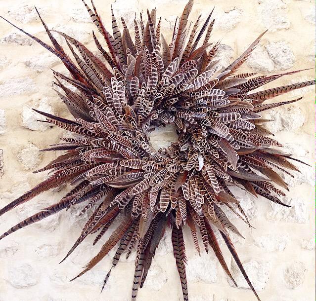 SauceComms's tweet image. Stunning feather wreath at the @PointerBrill #bucks #newclient #thepointer